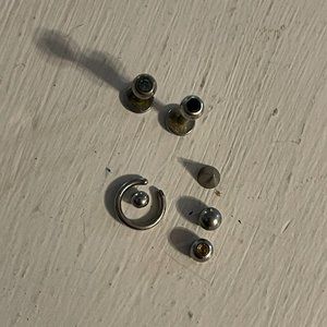 Body piercings, Cartlidge, nose, lip eyebrow, tragus jewelry